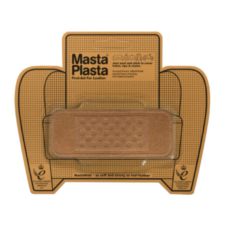 MastaPlasta Instant Leather Repair Tape Black 150cm x 10cm (60 x 4 in). Self-Adhesive Repair for Sofas, Chairs, Car Seats, Bags and More. Fast,Easy